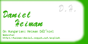 daniel heiman business card